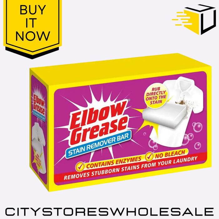 Stain Remover Soap Bar 100g Tough On Stains Multi-Purpose Clean Elbow Grease
