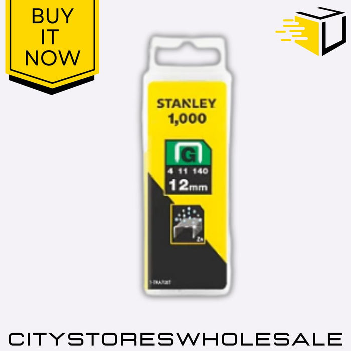 12mm Heavy-Duty Staples Durable Universal Staples For Stapler 1000 Pcs Stanley