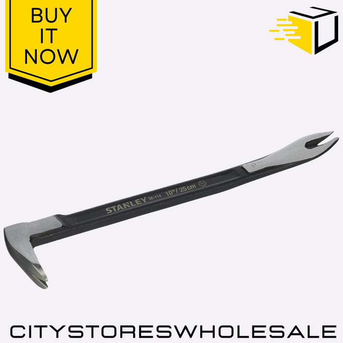 Claw Bar 250mm / 10" Heavy Duty Pry Bar Nail Puller Hand Tool Durable Stanley