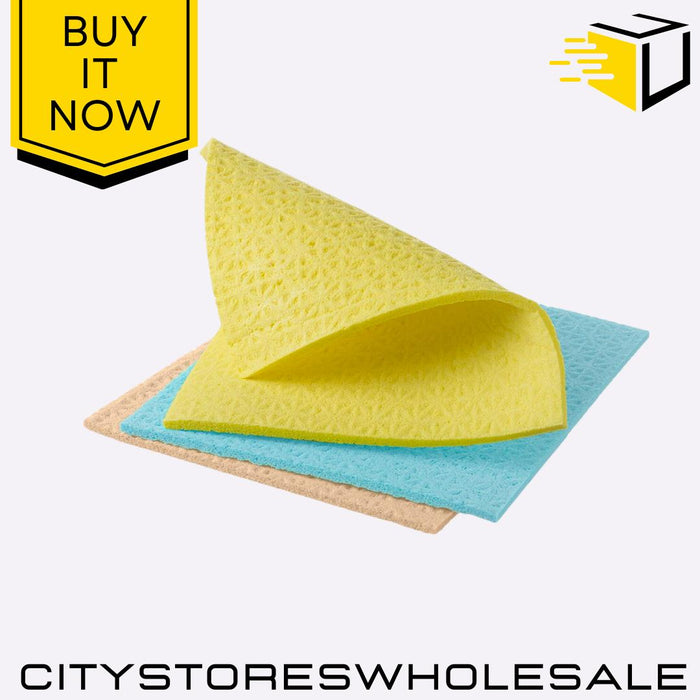 Sponge Cloths Super Absorbent Cleaning Cloths Home & Kitchen Pack Of 5 Spontex