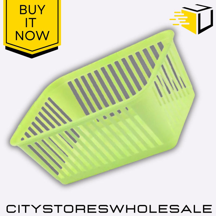 Handy Basket Lime Green 30cm Storage Solution For Home & Garden Whitefurze