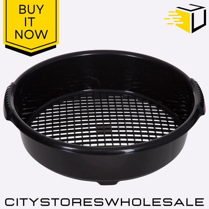 Garden Sieve Large Black Heavy Duty Mesh For Soil, Compost & Gravel Whitefurze