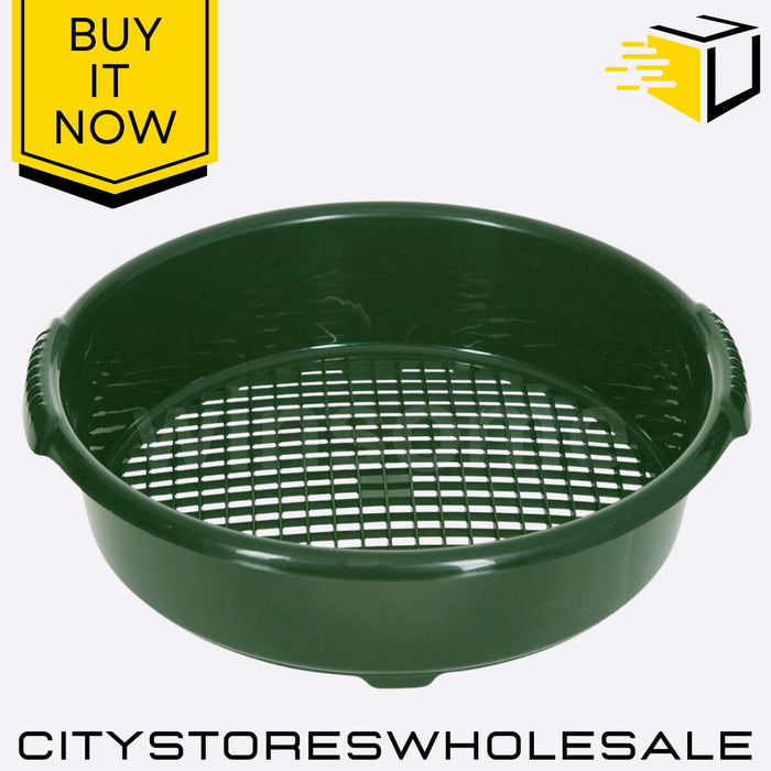 Garden Sieve Large Green Heavy Duty Mesh For Soil, Compost & Gravel Whitefurze