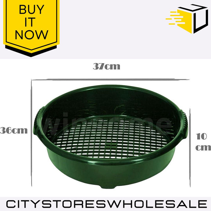 Garden Sieve Large Green Heavy Duty Mesh For Soil, Compost & Gravel Whitefurze