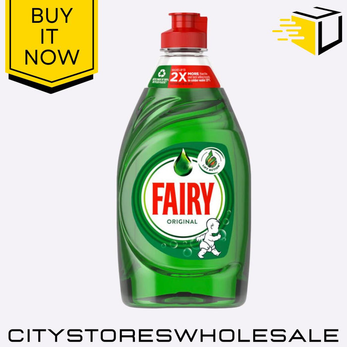 Washing Up Liquid Original Powerful Grease Cleaning Long Lasting 320ml Fairy