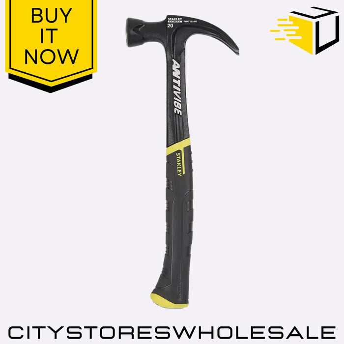 FatMax AntiVibe Curve Claw Hammer 20oz/567g Ergonomic Durable High Stanley
