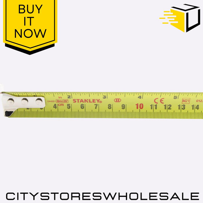 Tylon Pocket Tape 3m/10ft 13mm Compact Durable Precision Tape Measure Stanley