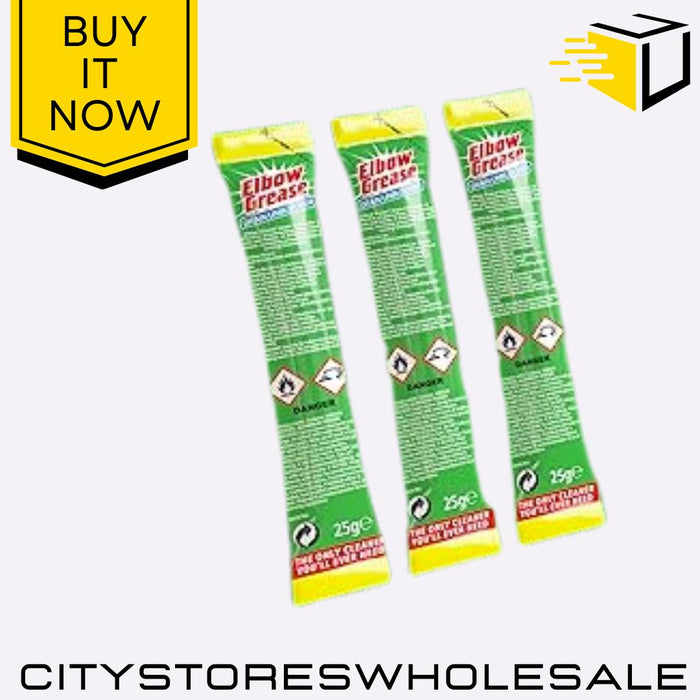 Drain Unblocker Sachets Pack of 3 Fast Acting Powerful Effective Elbow Grease