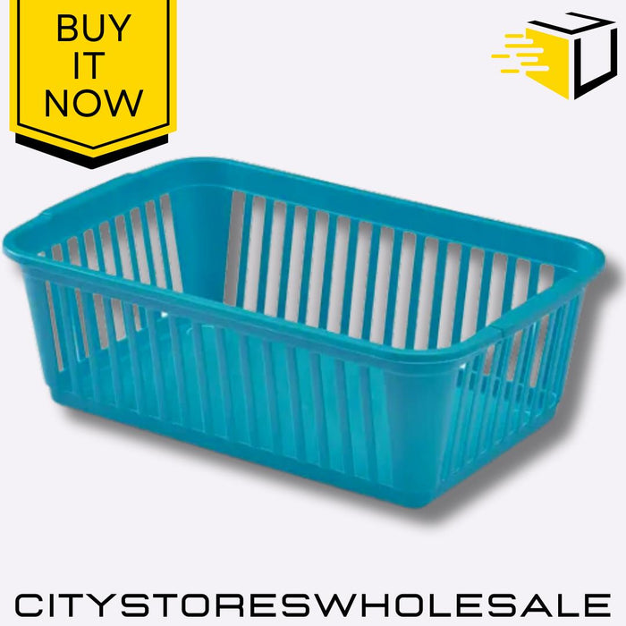 Handy Basket Teal 25cm Storage Solution For Home & Garden Whitefurze