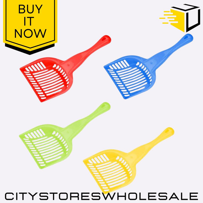 Assorted Colour Pet Food Scoop Durable Plastic One Scoop Random Sent Whitefurze