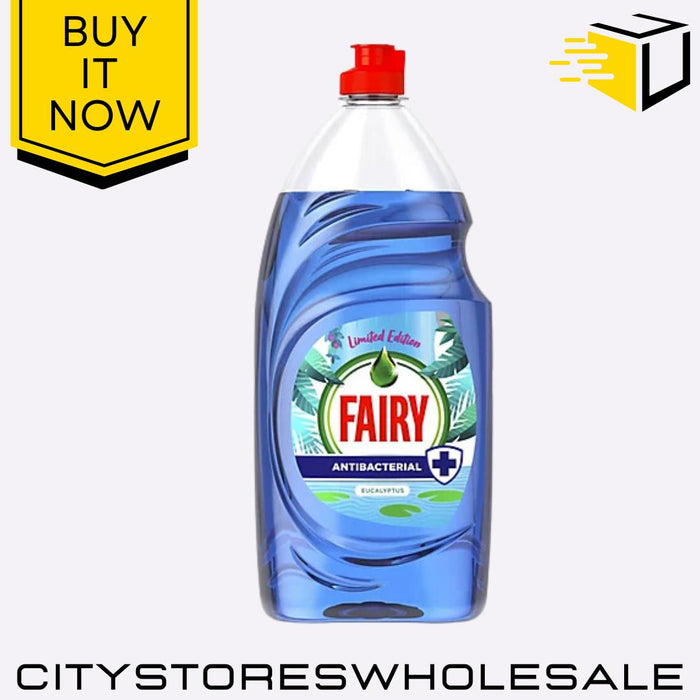 Platinum Antibacterial Washing Up Liquid Eucalyptus Powerful Clean 820ml Fairy
