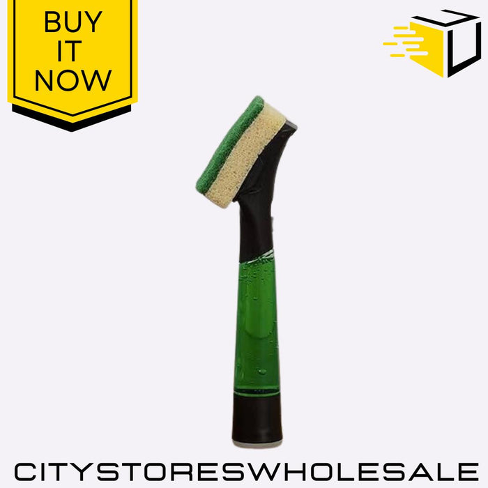 I-Stand Fillable Washing Up Handle & Sponge Dish Scrubber Tool Dishmatic