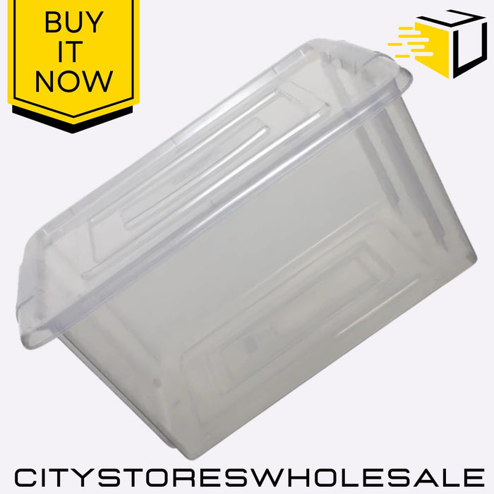 Small Storage Box With Lid Stackable, Durable, Multipurpose Whitefurze