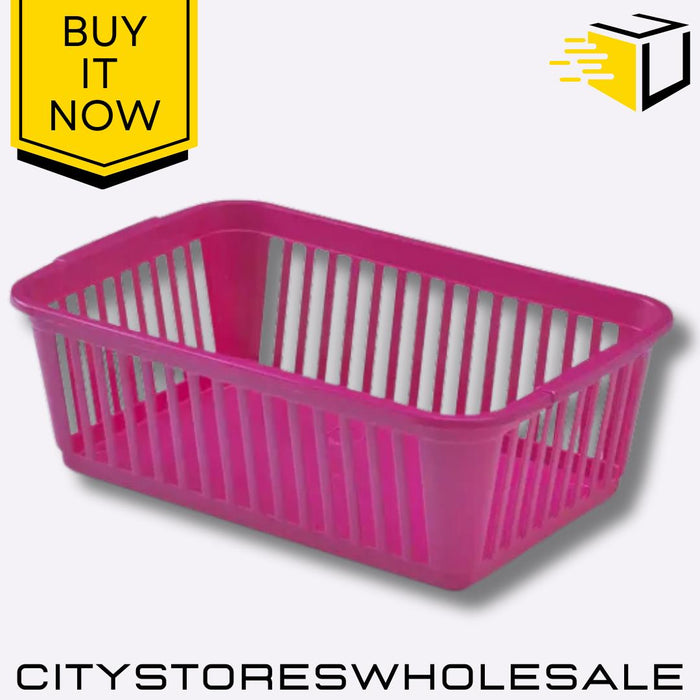 Handy Basket Hot Pink 25cm Storage Solution For Home & Garden Whitefurze