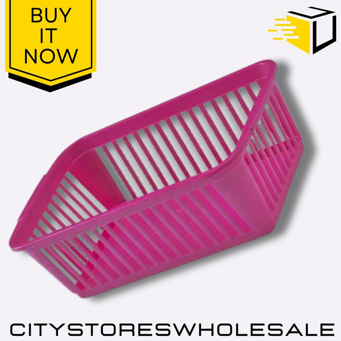 Handy Basket Hot Pink 25cm Storage Solution For Home & Garden Whitefurze