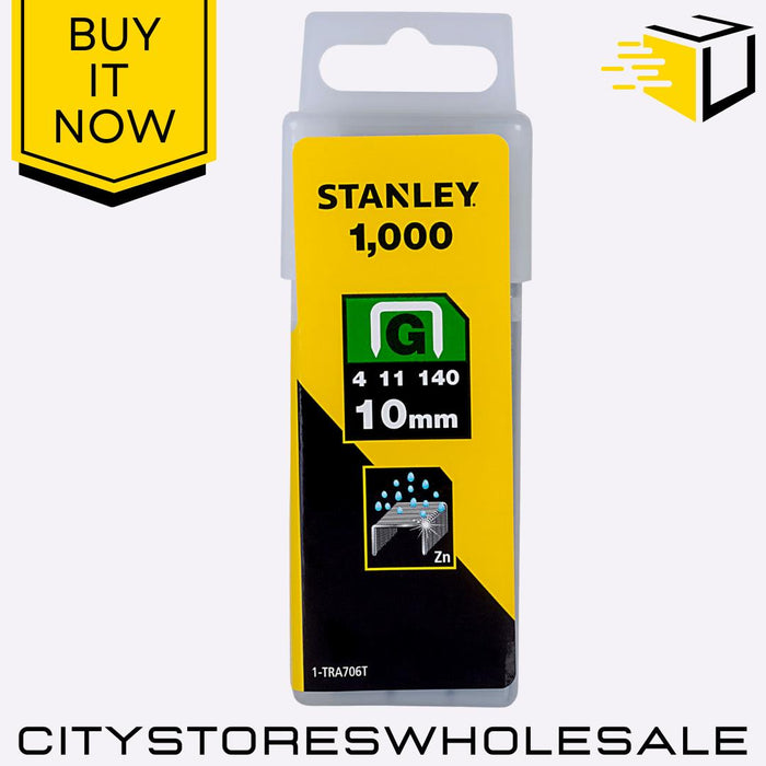 10mm Heavy-Duty Staples Durable Universal Staples For Stapler 1000 Pcs Stanley
