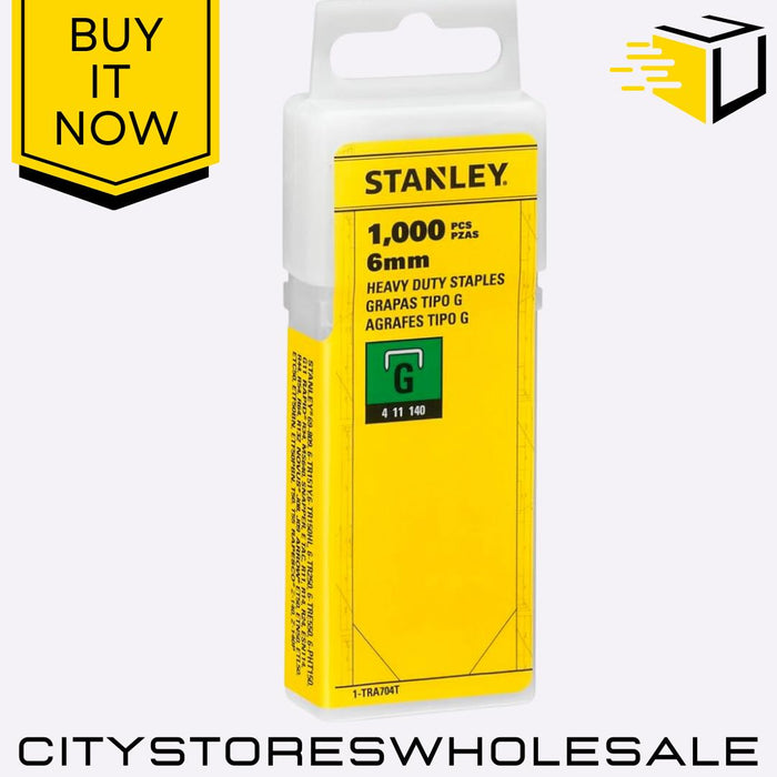 6mm Heavy-Duty Staples Durable Universal Staples For Stapler 1000 Pcs Stanley