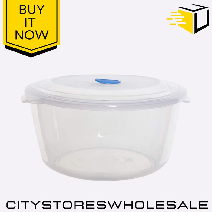 Round Freezer T16o Microwave Storer BPA-Free Food Storage 1.22L Whitefurze