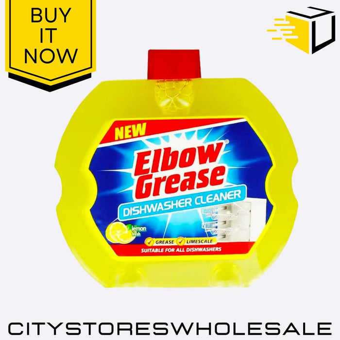 Dishwasher Cleaner Removes Grease, Limescale & Odours 250ml Elbow Grease