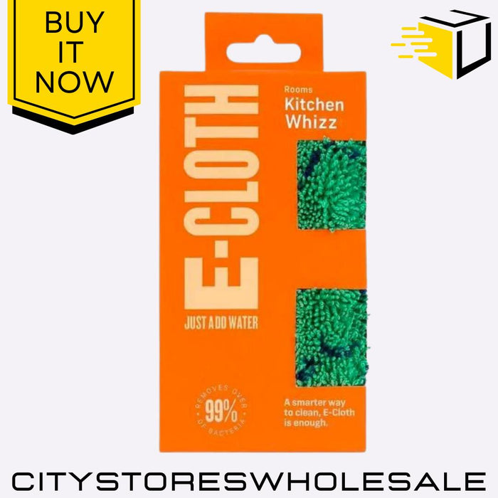 Kitchen Whizz Cleaning Cloth Reusable, Streak-Free, Eco-Friendly Micro E-Cloth