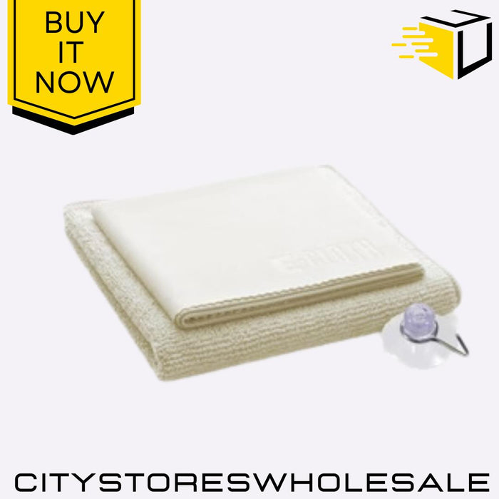 Shower Cleaning Cloths Microfiber Bathroom Cleaner, Streak-Free 2 Pack E-Cloth