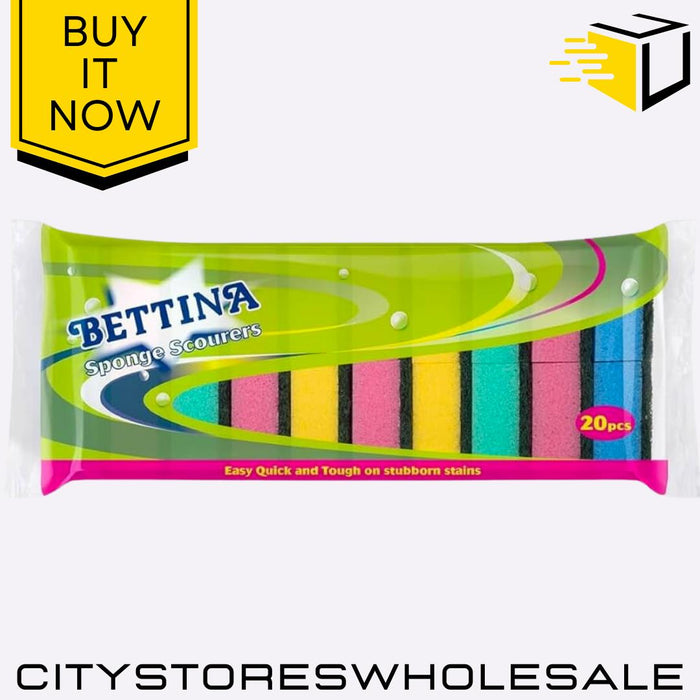 Sponge Scourer Non-Scratch Multi-Purpose Kitchen Cleaning Sponge 20 Pack Bettina