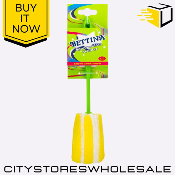 Bottle & Glass Cleaner Scourer Long Handle Scrubber For Easy Cleaning Bettina