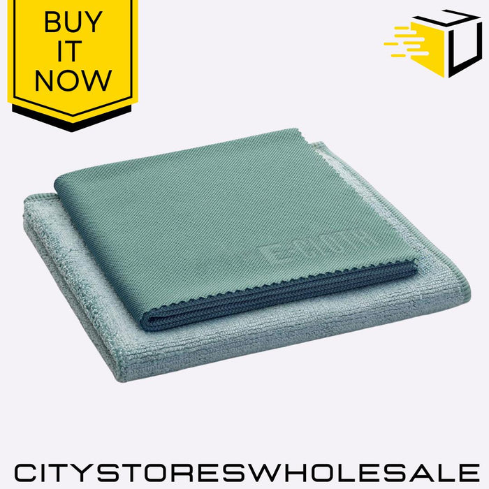 Kitchen Cleaning Cloths 2 Pack Microfiber Eco-Friendly Reusable Streak E-Cloth