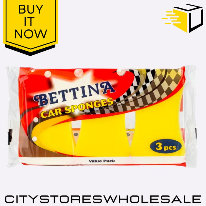 Car Sponge Value Pack Durable, Multipurpose Cleaning Sponges Cars 3 Pack Bettina