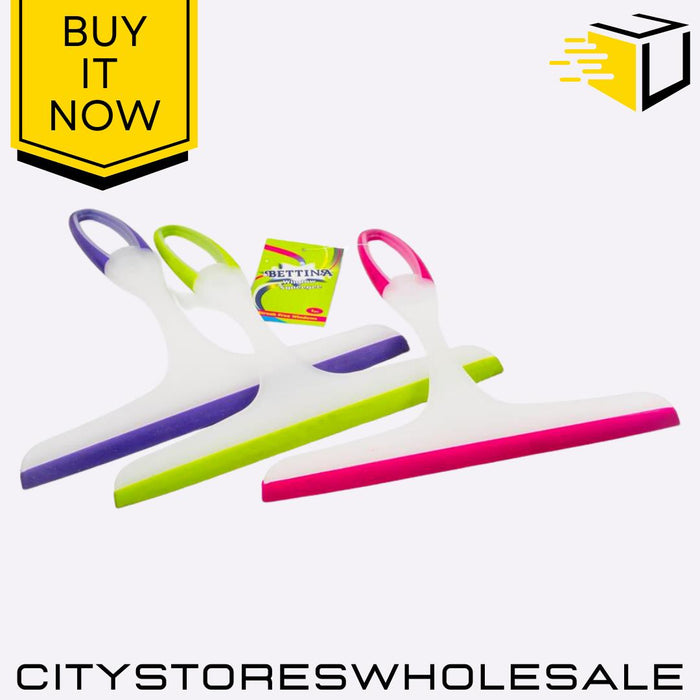 Window Squeegee Plastic Cleaner  Streak-Free Shine (Random Colour Sent) Bettina