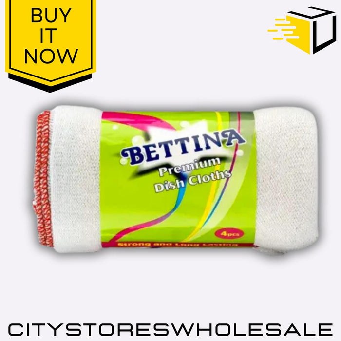 Premium Dish Cloths Super Absorbent Cleaning Cloths For Kitchen 4 Pack Bettina