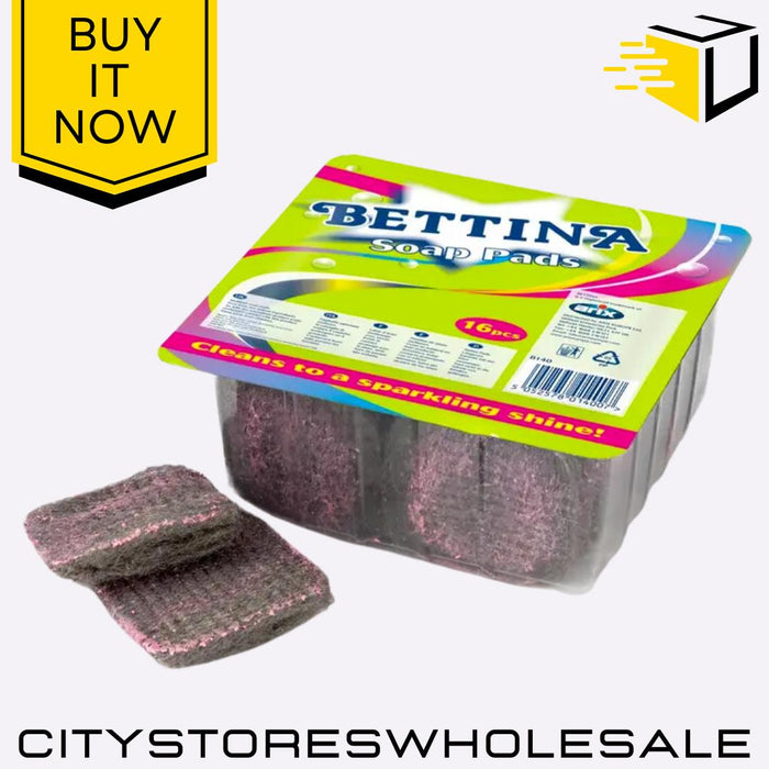 Soap Filled Pads Heavy-Duty Scouring Pads for Tough Cleaning 12 Pack Bettina