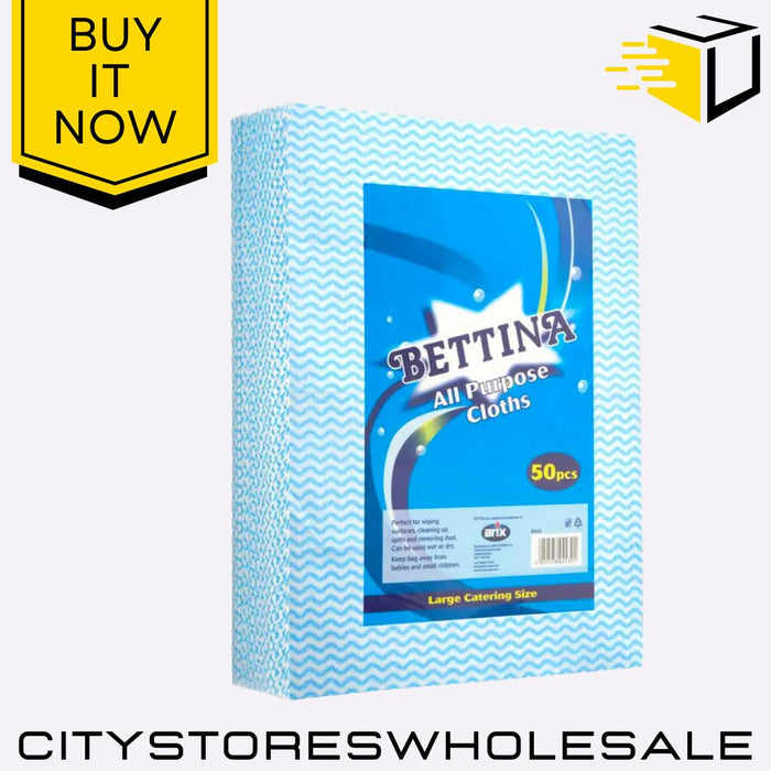 All Purpose Catering Cloths Large Strong, Absorbent & Durable Wipe 50pk Bettina