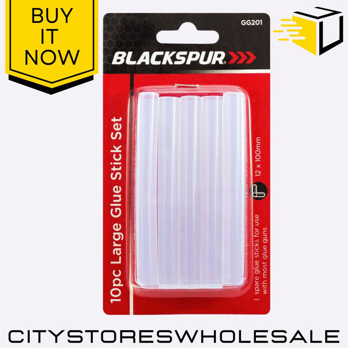 10pk Large Glue Sticks 12mm x 100mm Hot Melt Adhesive For Glue Guns Blackspur