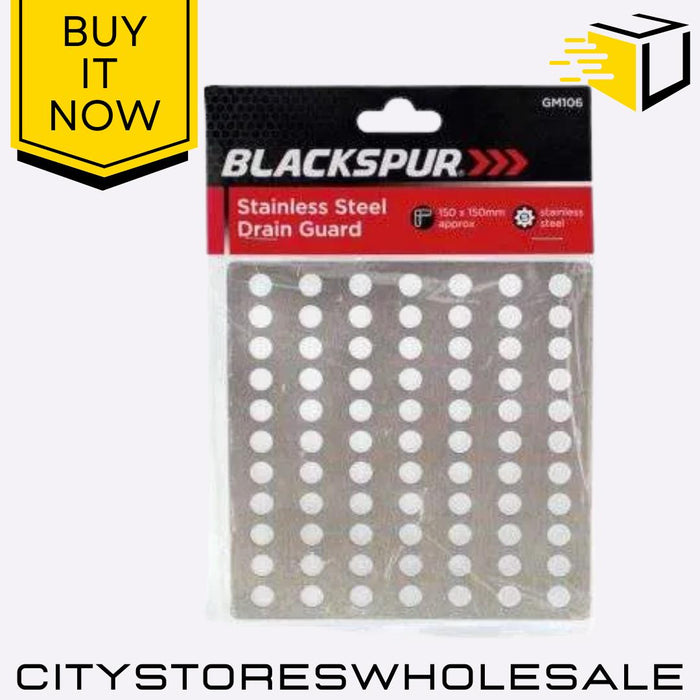 Stainless Steel Drain Guard Gully Grid Prevents Blockages & Debris Blackspur