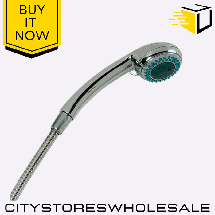 Chrome 3 Function Shower Head & 150cm Hose High Pressure, Easy Install Sabichi