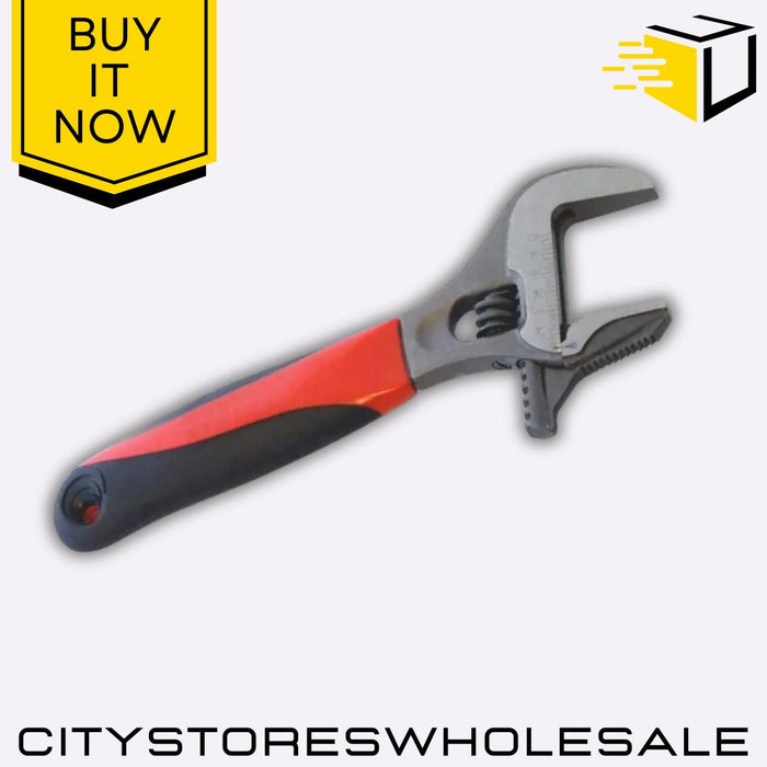 2 in 1 Adjustable Amtech Wide Mouth Wrench Spanner Extra Wide Jaw