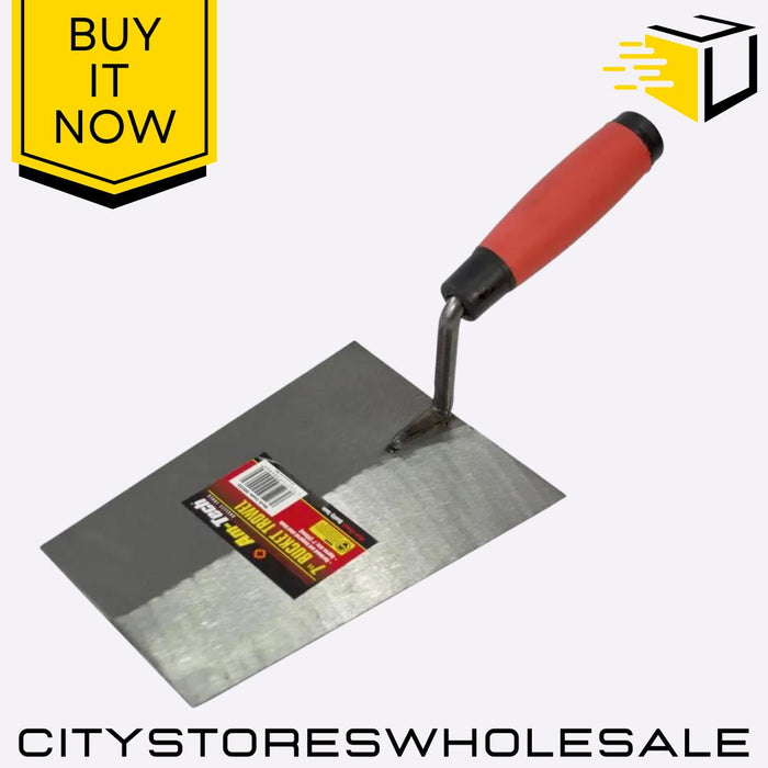 7" Bucket Amtech Trowel Soft Grip Handle Plastering Cement Mixing DIY Tool