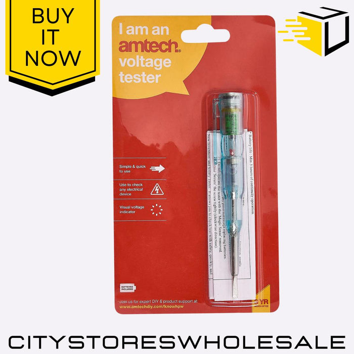 Voltage Tester Amtech Non-Contact Voltage Detector for Home & DIY Electrical