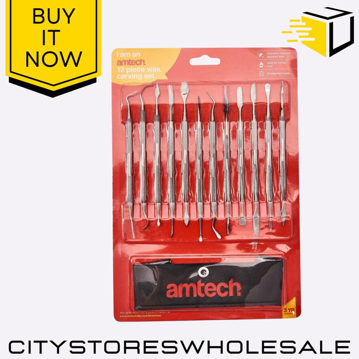 2pc Wax Carving & Sculpting Amtech Tools Set Precision Modelling Clay Tools
