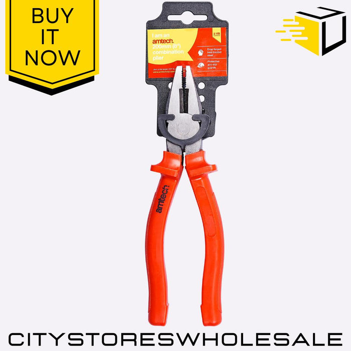 8" Heavy Duty Amtech Combination Pliers Professional Multi-Purpose Cutting Tool