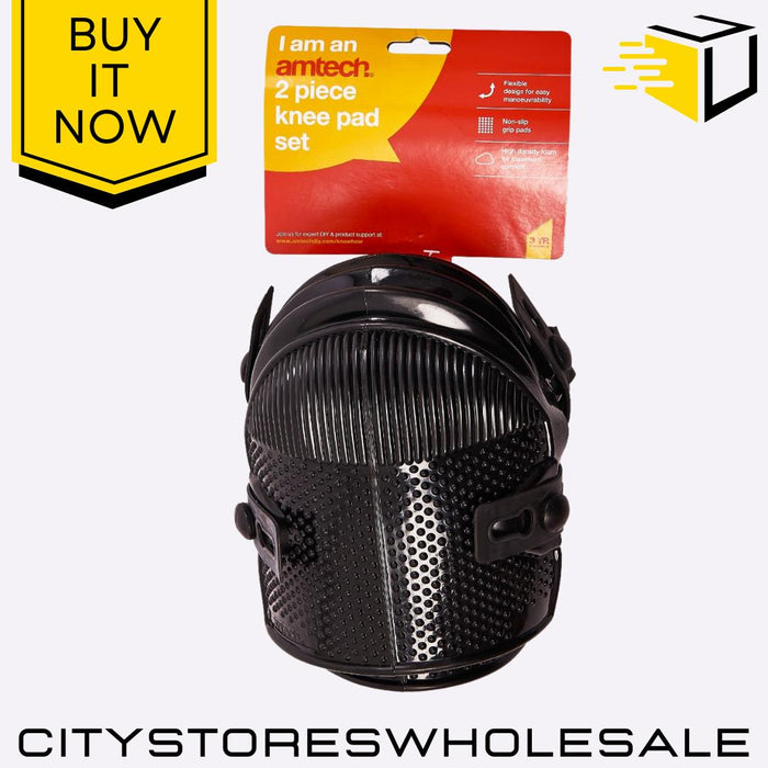 2pc Knee Pad Amtech Set Heavy Duty Protective Cushioning For Work & DIY