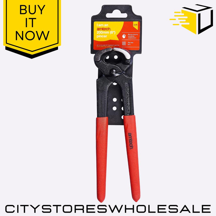 8" Pincer Pliers Amtech Heavy Duty CR-V Steel Wire Cutting End Cutting Tool