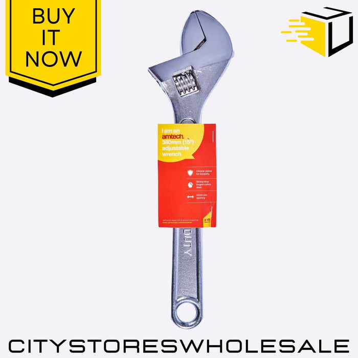 C2200 Adjustable Amtech Wrench Kit 300mm 15 Inch Heavy Duty Spanner Tool Set