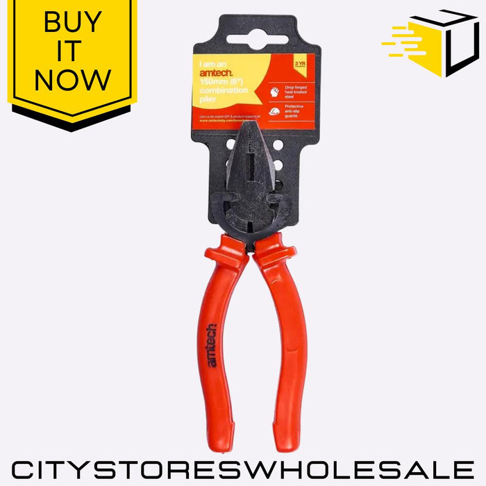 6" 150mm Superior Amtech Combination Pliers Heavy Duty Cutting Gripping Tool