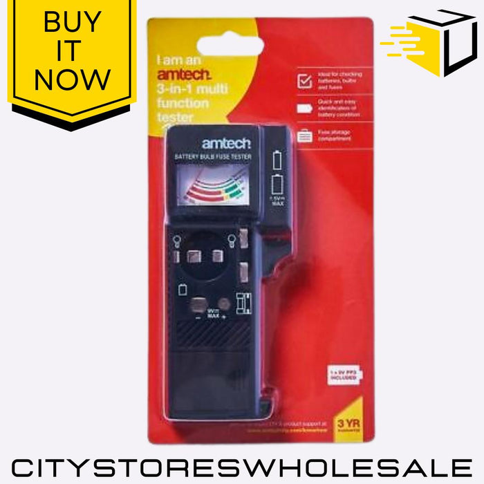 Multi-Function Amtech Tester 3-in-1 Voltage Continuity Socket Polarity Detector