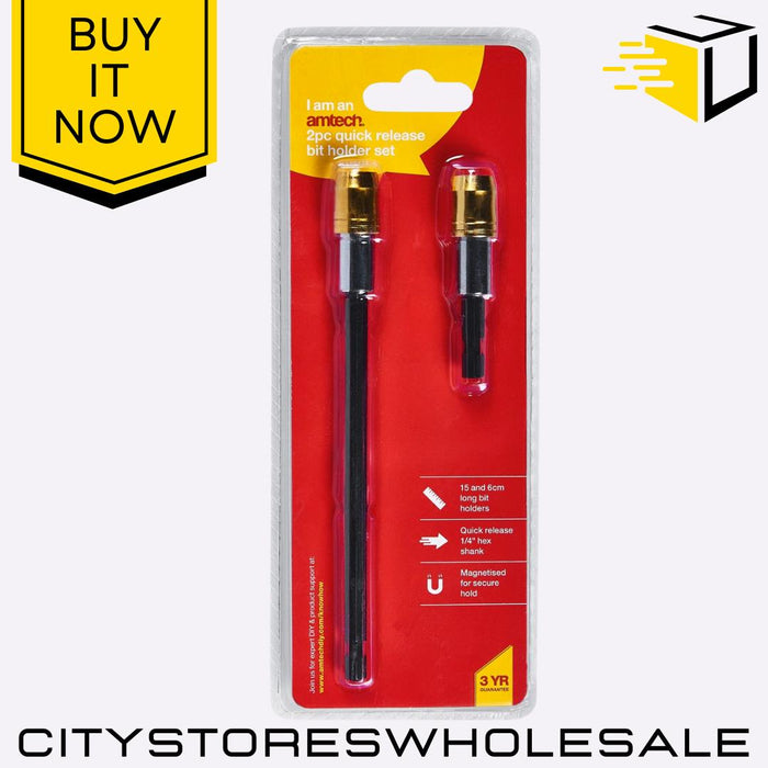 Quick Release Bit Amtech Holder Set (60mm & 150mm) Durable Versatile 2 Pack