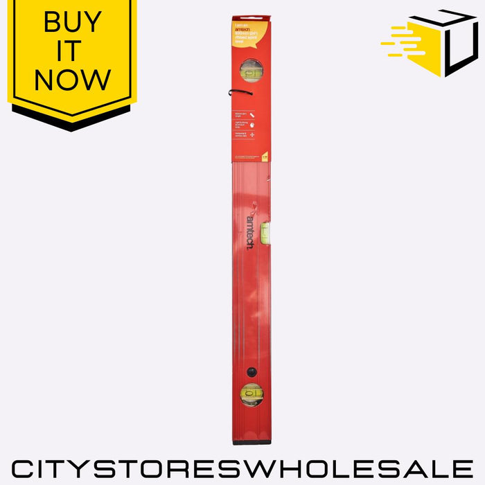 Ribbed Spirit Amtech Level 24 Inch Heavy Duty Bubble Level Accurate Tool