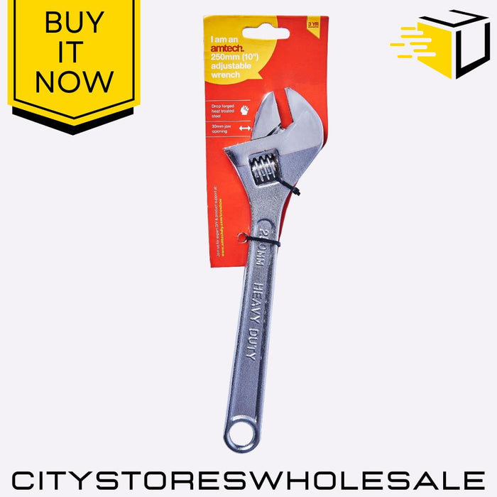 Adjustable Wrench Amtech 250mm (10") Heavy Duty Spanner Tool For DIY & Plumbing