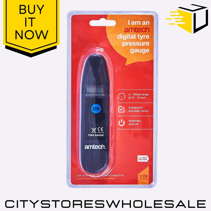 Digital Tyre Pressure Amtech Gauge Accurate LCD Display for Cars, Motorbikes